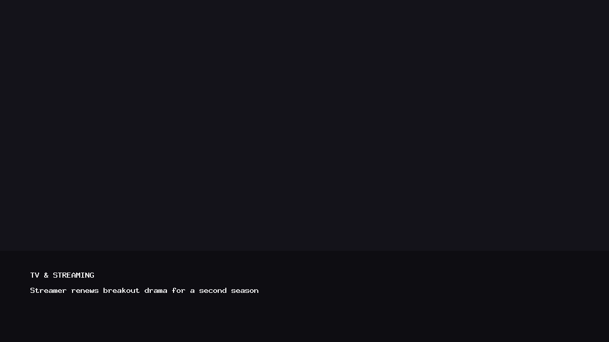 Streamer renews breakout drama for a second season